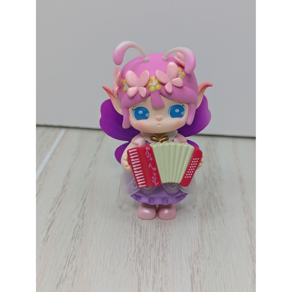 Rolife Suri Go Outing Series Play the Accordion Figure Purple Butterfly Fairy